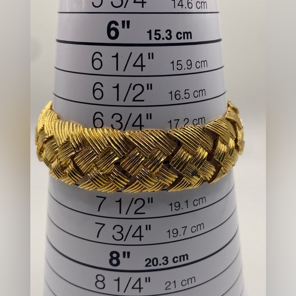 Napier Gold Tone Woven Chain Link Bracelet - Picture 8 of 8